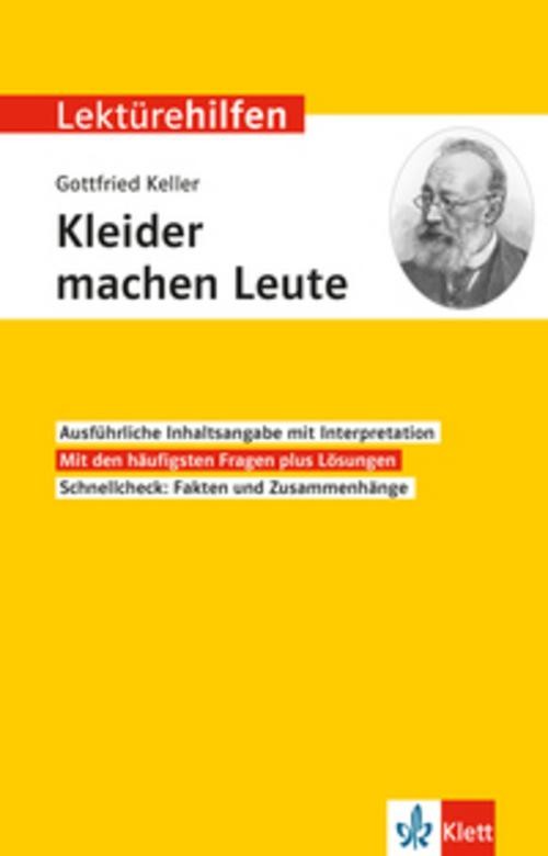 Lektürehilfen Gottfried Keller \""Kleider machen Leute\"" Astrid Wiese