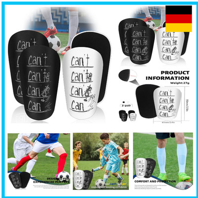 Mini Schienbeinschoner Kinder Fußball 2 Paar Mini Shin Pads 10 x 6cm Kleiner