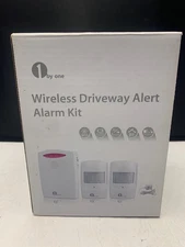 1 By One Wireless Driveway Alert Alarm Kit Motion Sensor /New Open Box