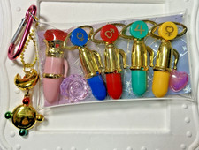 Sailor Moon Transformation Pen Mascot Charm All 5 types Comp set JP
