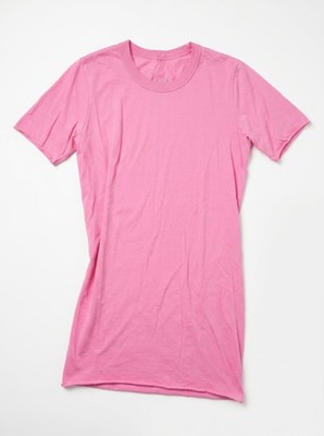 Rick Owens Pop Pink Level Tee - SS21 ''Phlegethon''