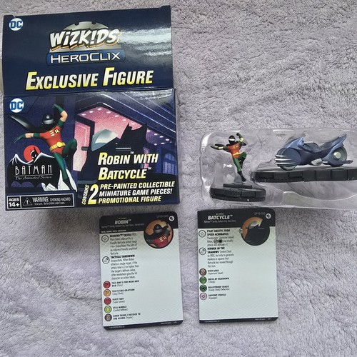 DC Heroclix - BTAS Batmobile & Robin with Batcycle Convention Exclusive - Picture 2 of 2