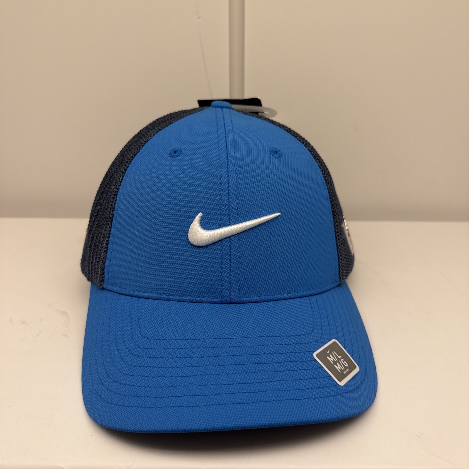 Flex Fit Hat Cap Blue With Blue Mesh 20xi Vr Swoosh Logo Spo
