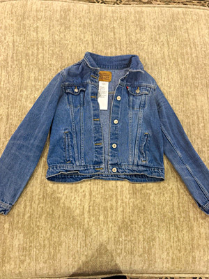 Levi Strauss & Co. Blue Denim Jacket Unisex Kids XL 13-15Y Button Pockets