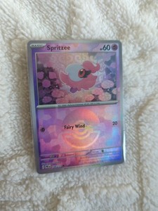 Spritzee 038/131 Pokeball Reverse Holo Prismatic Evolutions Pokemon Card M/NM