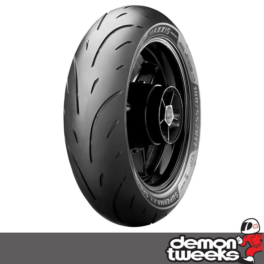 1 x 180/55 ZR17 73W TL Rear, Maxxis Supermaxx Sport Motorcycle Tyre - 1805517