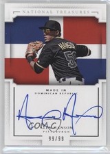 2016 Panini National Treasures Made in 99/99 Alen Hanson #MI-AH Auto 6le