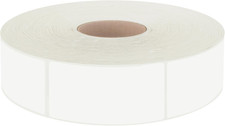 600 PCS White Rectangular Stickers, Blank Write on Labels Self-Adhesive Stickers