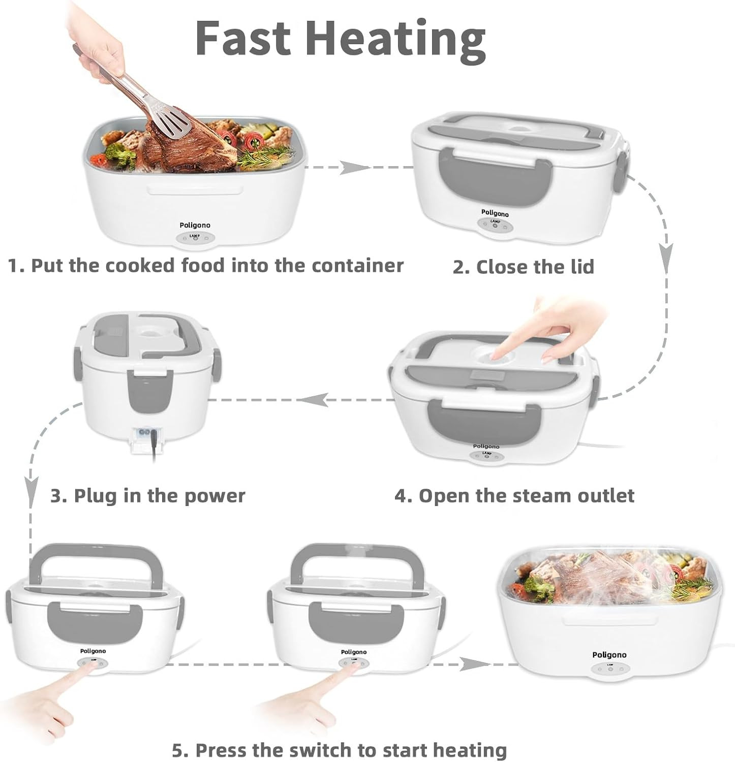Portavivande Elettrico 1.5L - Scaldavivande Rapido Inox + Borsa - 2