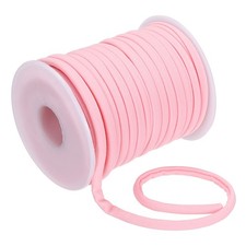 Flat Elastic Nylon Cord, 21.87 Yard 5 mm Stretchy Spandex Cord, Light Pink