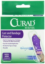 CUARD Cast and Bandage Protector, Child Arm, Waterproof, 2 Count