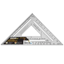 Johnson Level & Tool RAS-120 12" Aluminum Rafter Square, 12", Silver