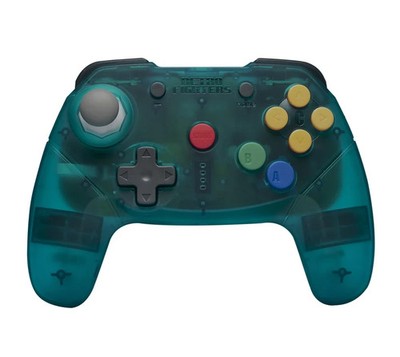 Brawler64 Wireless Controller Bluetooth Transparent Blue - Nintendo Switch