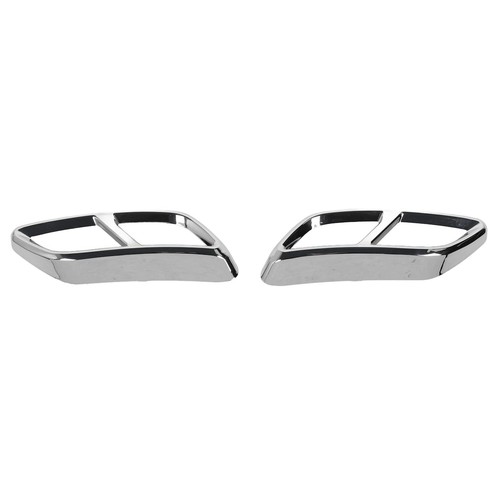 2PCS Exhaust Muffler Tail Pipe Cover Left Right Decorative Tail Throat Frame For - Picture 3 of 12