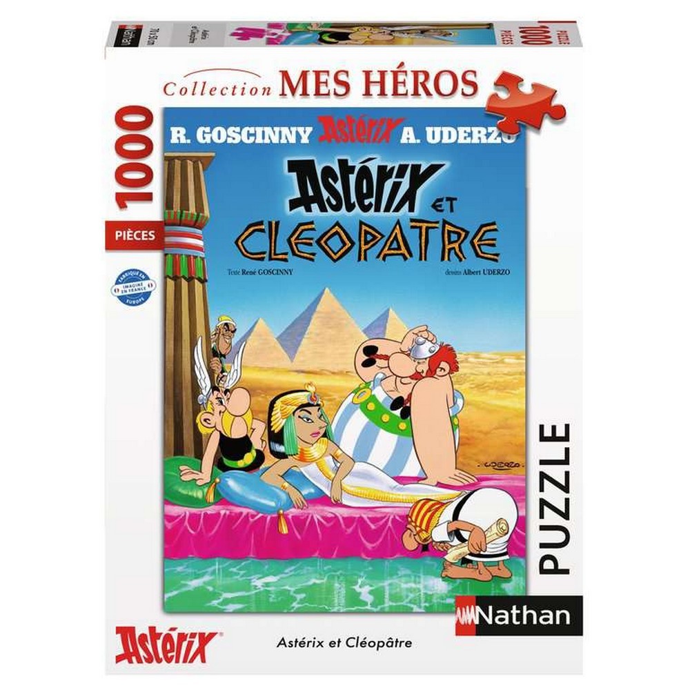 Puzzle 1000 pièces Nathan Astérix et Cléopâtre grand format 50x70 cm