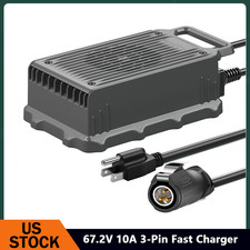67.2V 10A Fast Charger for Segway Dirt eBike X260/Sur-Ron X/Surron Light Bee X