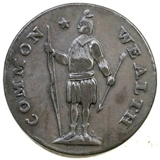 1788 12-m R-4- Stout Indian Massachusetts Cent Colonial Copper Coin