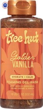 Tree Hut Golden Vanilla Foaming Gel Wash 18 Fl Oz Pack Valentines Gifts Body