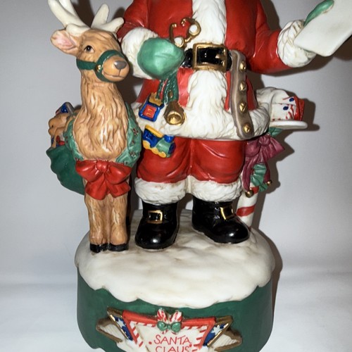 Vintage Midwest Santa Coll HERR KRISTMAS Music Box “Santa Claus” 10” - Picture 2 of 7