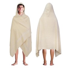 Ultra Soft Hooded Towel for Adults 100 Cotton Bathrobe Style Towel