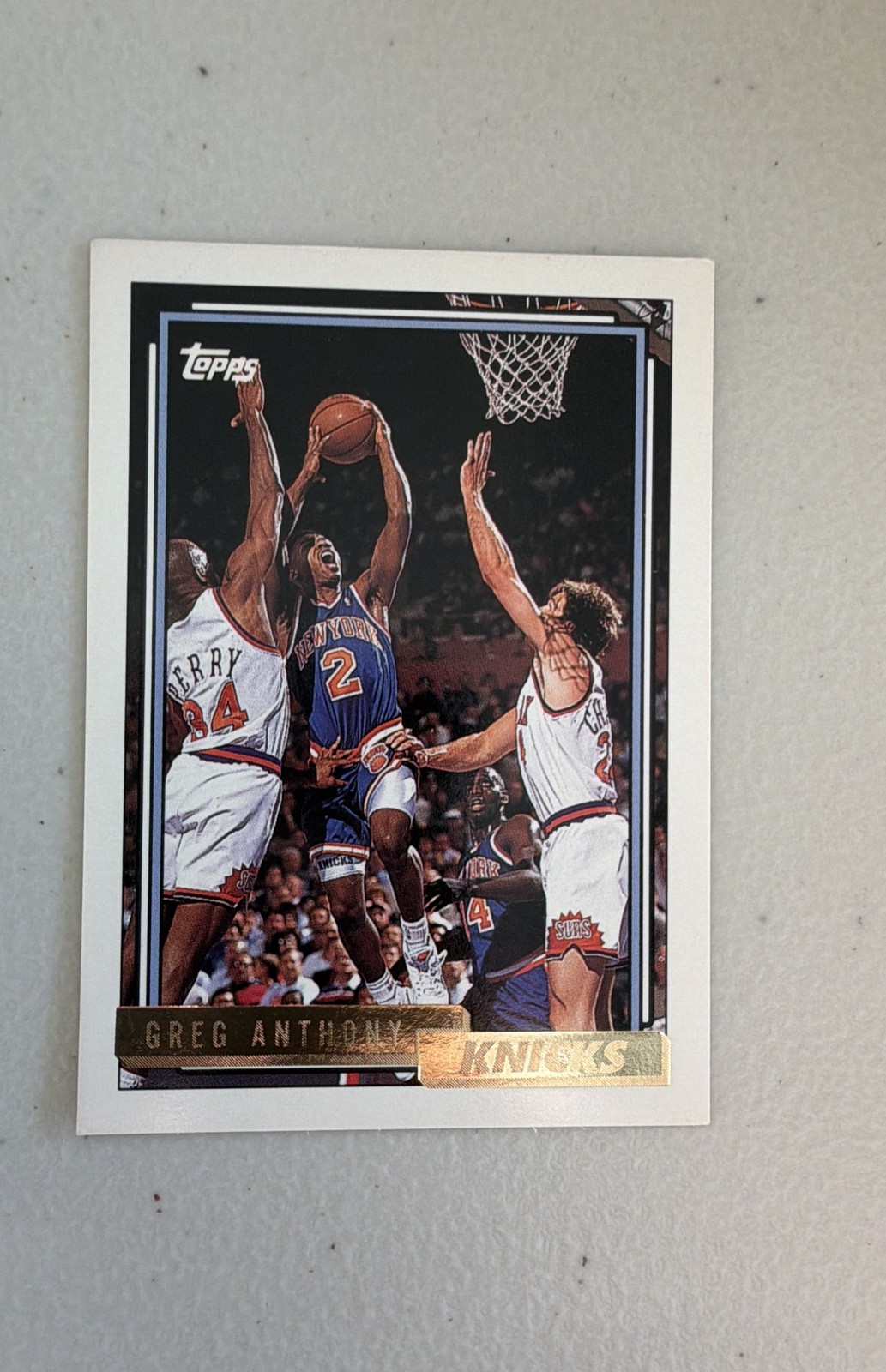 1992-93 Topps - Greg Anthony #166 Gold