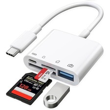 GONSIFACHA USB C SD TF Memory Card Reader, 4-in-1 Type C Reader,...