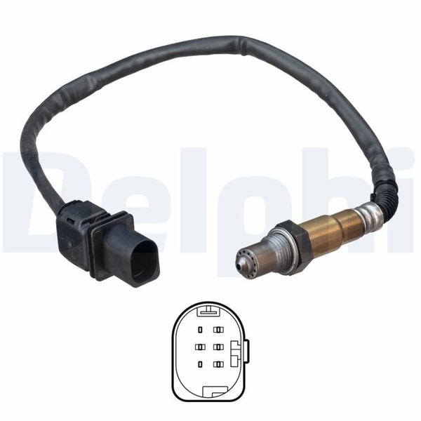 Delphi Lambdasonde Sensor Abgassteuerung ES21168-12B1 FüR Opel Astra GTC A04 L70-image