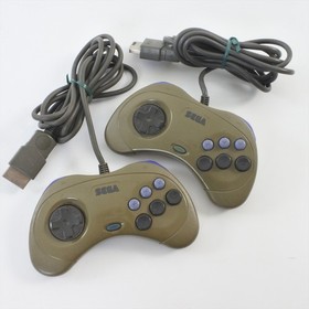 Sega Saturn GREY Pair of Controller HSS-0101 Control pad Official Tested 2950