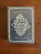 Art of Play Sons of Liberty Patriotic Blue Playing Cards New Sealed