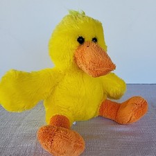 Yellow Duck Plush Toy 8.5 inch Stuffed Animal Bird Easter Chick Farm Spring