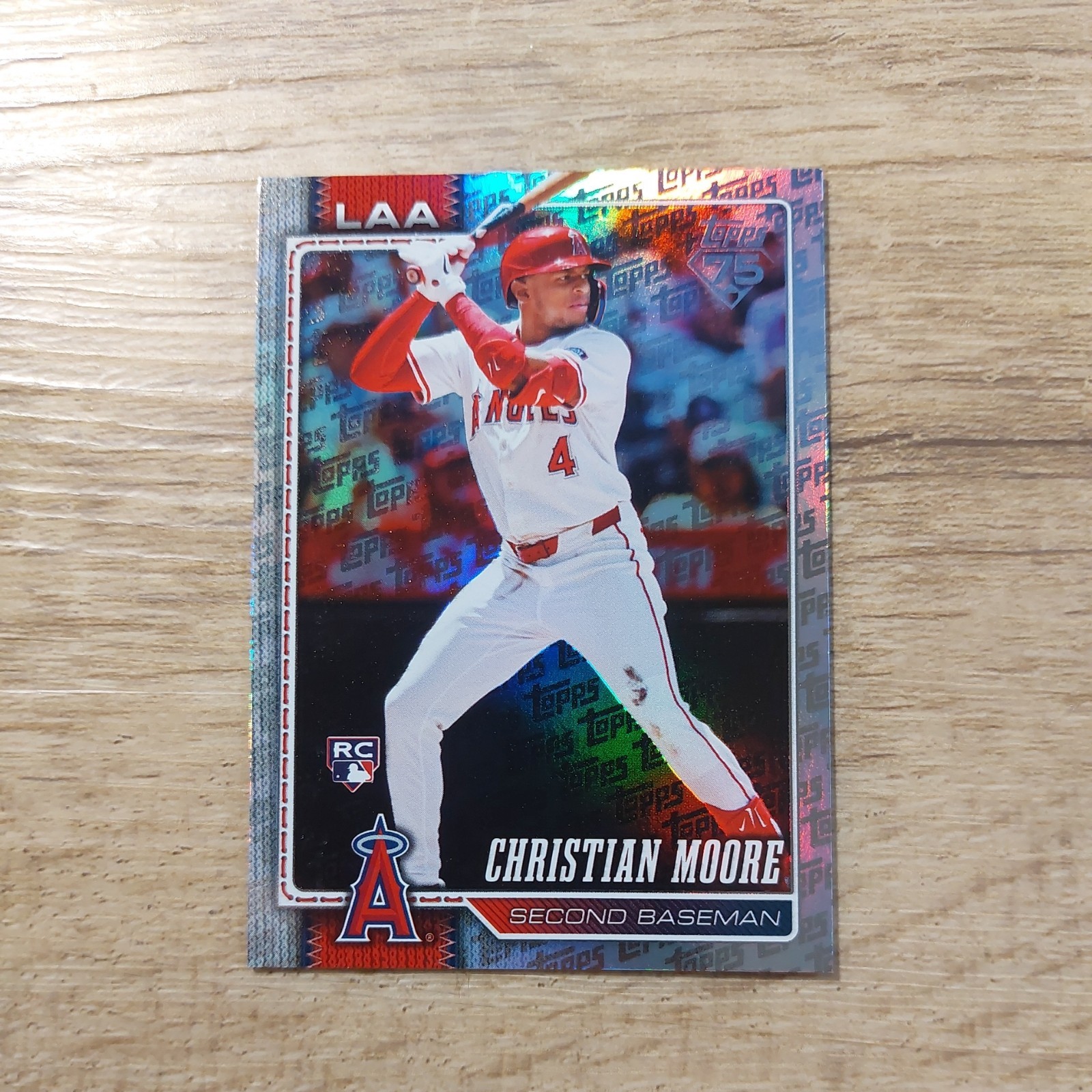 2026 Topps #147 Christian Moore Topps Foil Pattern
