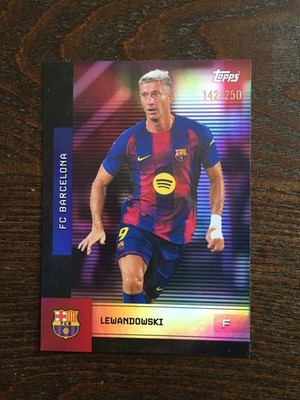 2025-26 Topps Barcelona ROBERT LEWANDOWSKI Poland 142/250 Rookie RC