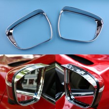 2x Rear View Mirror Rain Visor Eyebrow fit for Nissan Murano Rogue Qashqai ln