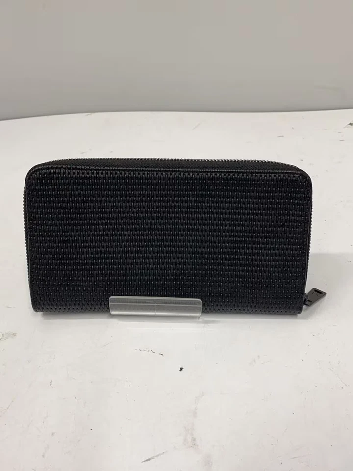 ARMANI 男士长款钱包 -- 黑色纯色 — 第 2/3 张图片