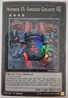 YuGiOh Number 55: Gogogo Goliath Super Rare 1st Edition WSUP-EN07