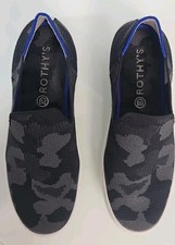 Rothy's Womens "The Original Sneaker" Slip On Knit Shoes Grey Camo Size 8