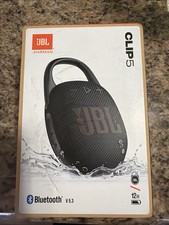 JBL Clip 5 Portable Bluetooth Speaker - Black - New  Sealed