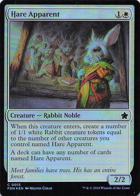 Hare Apparent Foundations Foil