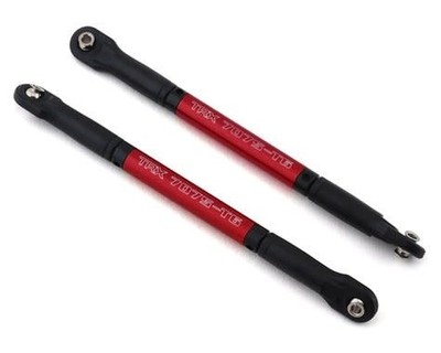 TRA8619R  Red Aluminum Heavy-Duty Steering Link Push Rods (2) E-Revo 2.0