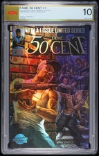 BLUEWATER / STORM / STORMFRONT / TIDALWAVE FAME: 50 CENT #1 COMIC PSA 10 GRADED