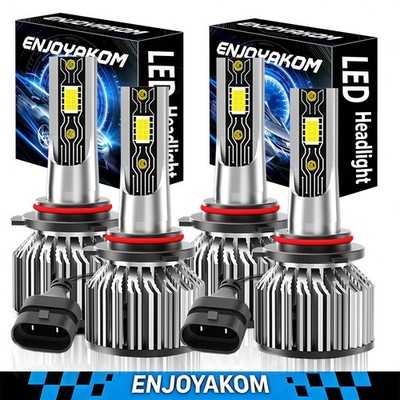 For GMC C1500 C2500 C3500 1990-1999 LED Headlight Hi&Low Beam Bulbs Super Bright