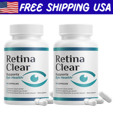  2 Pack Retina Clear Capsules, RetinaClear Eye Health Support 120 Capsules 