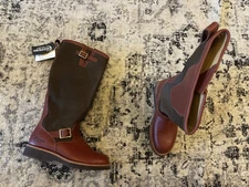 Chippewa Mens Size 9 D Descaro 17in Snake Oro Russett Leather Hunting Boots