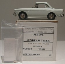 Jemini 143 Jse 004 Ltd Ed 1966 White Met Police Sunbeam Tiger Closed Jul 389d