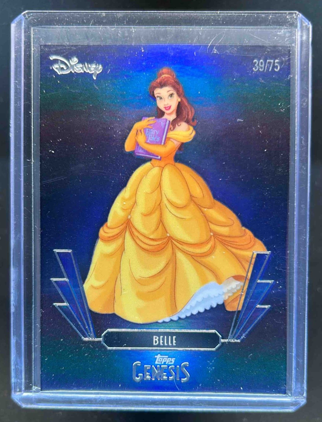 2025 Topps Disney Genesis Belle Blue Foil #/75