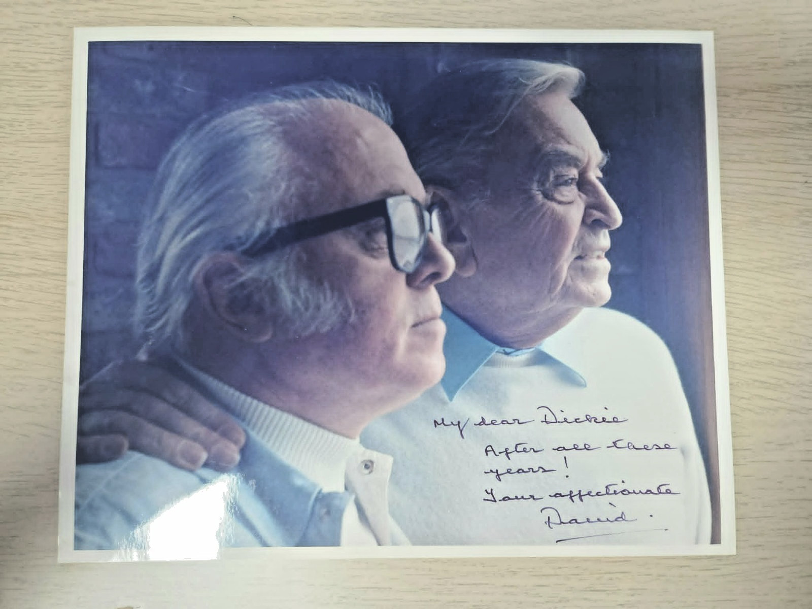 David Lean Hand-Signed Photo to Sir Richard Attenborough – Personal Inscription
