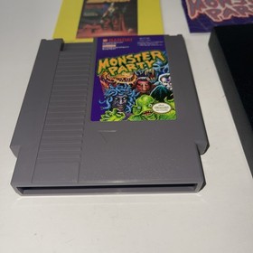 Nintendo NES Bandai MONSTER PARTY 1989 CIB tested Works