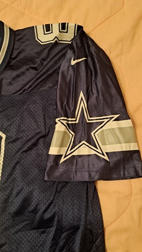 ONCE WORN 1990s Nike Troy Aikman Dallas Cowboys BLUE STARS Football Jersey SZ M - Picture 5 of 14