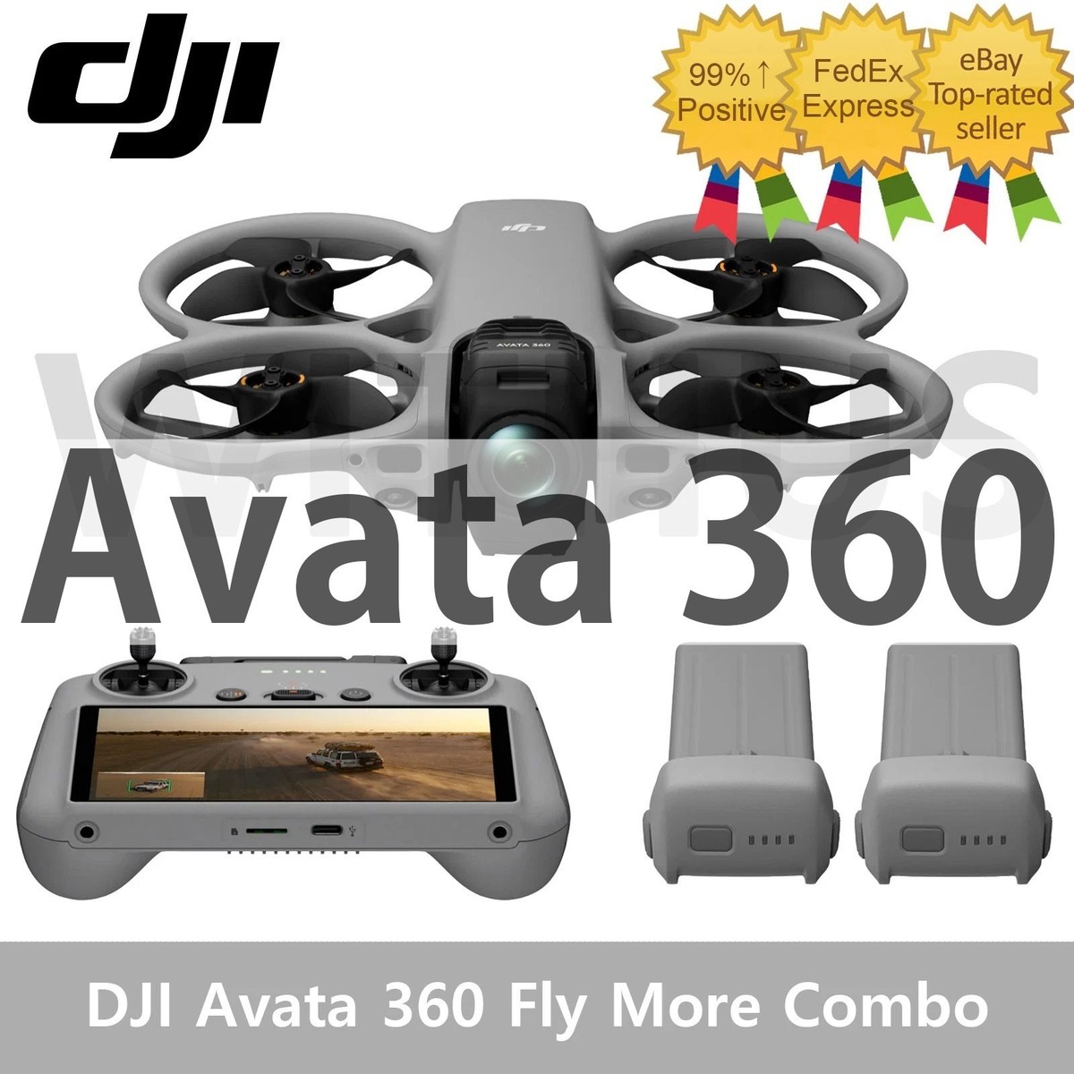 DJI Avata 360 Fly More Combo FPV Drone with RC2 Controller&3