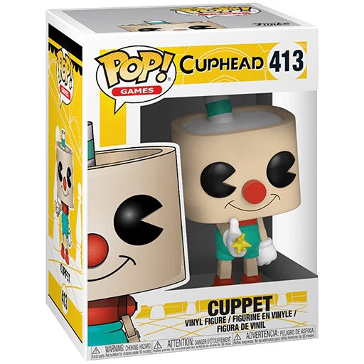 Figurine Pop Cuphead Cuppet 413 occasion vinyle 9cm personnage boss